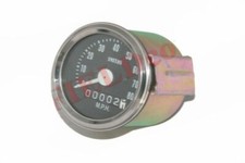 Compteur de vitesse Smiths 80 Mph noir 2,5" pour BSA Royal Enfield Triumph No...