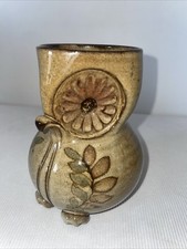 Vase Chouette Hibou collection , céramique 1960 zoomorphe , vase