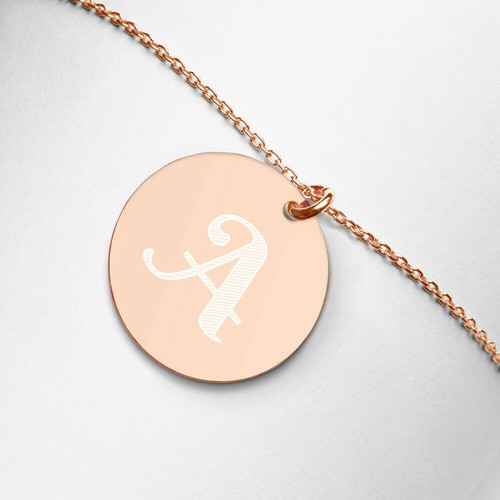 Collier disque argent - collier, en