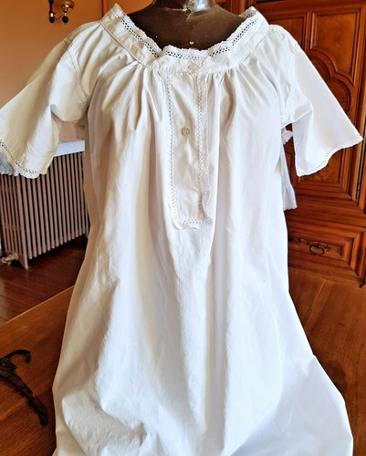 Chemise ancienne coton et - chemise,
