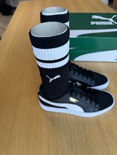Puma Basket Sock EvoKnit noir et blanches taille 36