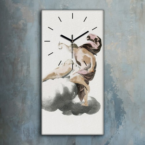 Horloge murale sur toile 30x60