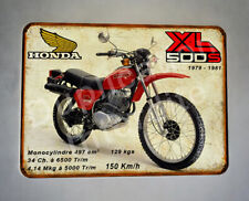 plaque métal vintage Honda