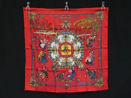 Foulard hermès carré - carré, en