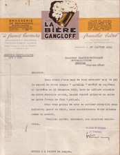 Besancon lettre brasserie de - lettre,