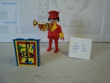 PLAYMOBIL vintage city cirque musicien orchestre pupitre du set 3511 de 1978 #3