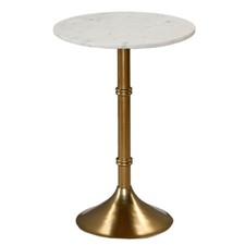 Table basse dorée marbre