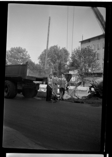 Portrait ouvriers travaux