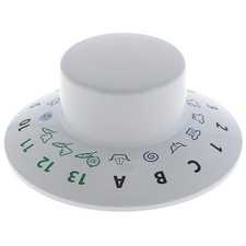 Bouton programmateur blanc