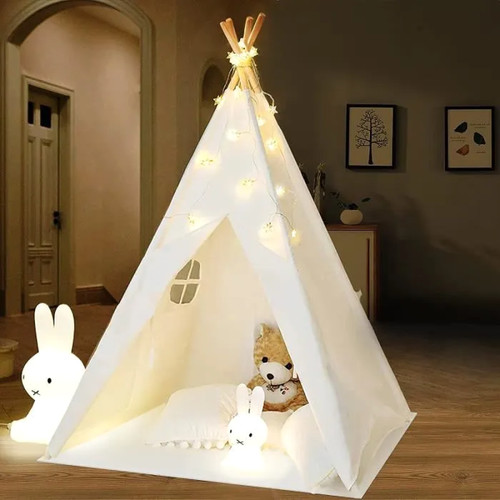 Tente tipi enfant guirlande - tente,