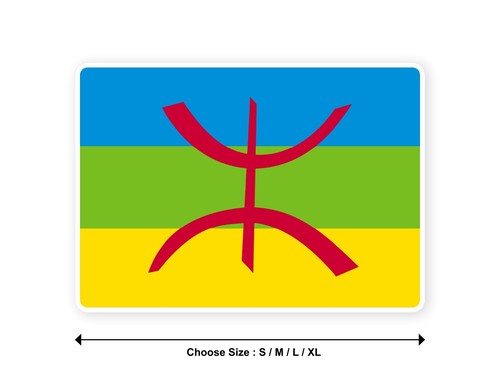Sticker drapeau berbere - sticker,