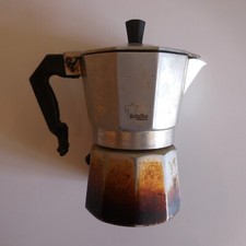 Cafetière MOKALINE élégance art déco table cuisine aluminium plastique N4973