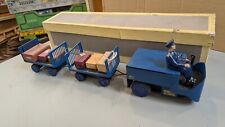 JMR JOUET SNCF CHARIOT A BAGAGES  DE GARE BOIS & METAL COMPLET SUPERBE RARE +++