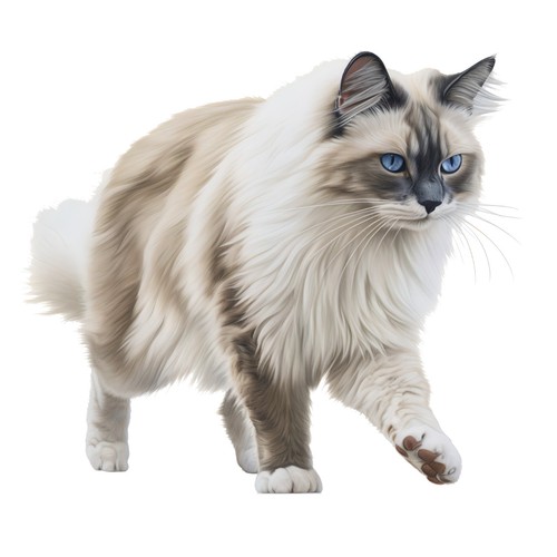 Autocollants ragdoll chat - x,