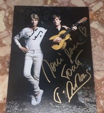 Photo Cartonnée Dédicace Autograph Thomas Dutronc Françoise Hardy