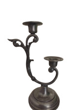 Rare Bougeoir ancien en Etain