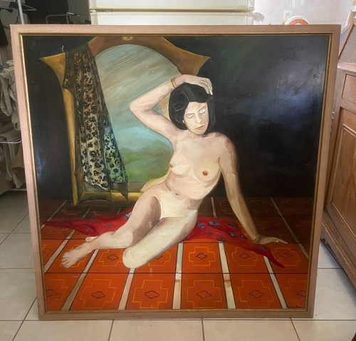Grand tableau peinture huile - tableau,