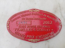 PLAQUE DE CONCOURS AGRICOLE DE