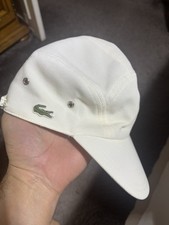 Casquette Lacoste Girolle Vintage  Blanche ORIGINALE -Taille 2 - RARE - DEVANLAY