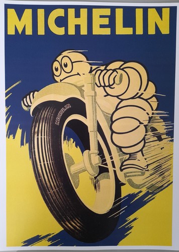 Michelin moto affiche - -,