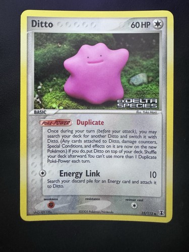 Pokémon card english ditto - card,