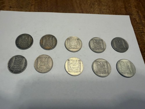 Lot pieces 20 francs - 20,