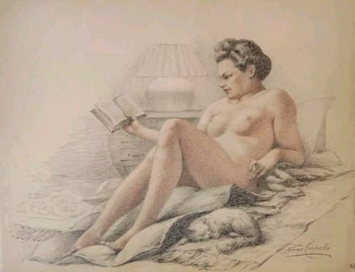 Dessin modèle nue féminin - modèle,