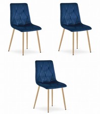 Fauteuil LIBRA - velours bleu