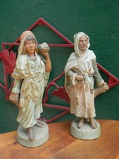 Couple Orientaliste Terre Cuite polychrome début XX ème siècle"
