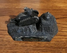 Encrier Ancien Régule Char Renault FT-17 Camp de Mailly Militaria WW1 France