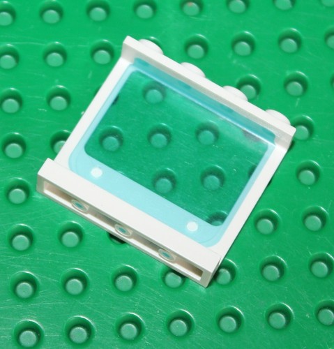 Lego white panel 1x4x3 with - panel,