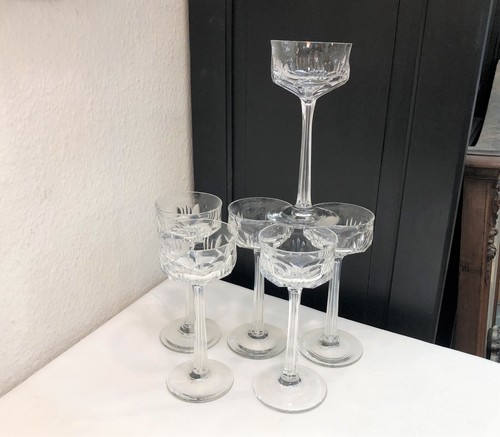 Verres vin rhin en - 6, du