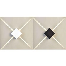 LED Applique Éclairage Extérieur Vierstrahl Noir/Blanc 4W 520lm 3000K IP54