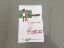 Buvard Pub Publicitaire OVOMALTINE LE CANOË