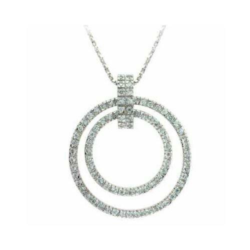 925 argent zircone double - zircone,