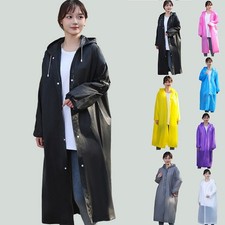 Cape de pluie à capuche adulte imperméable de vélo tissu EVA randonnée équi