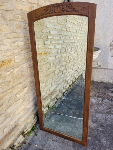 Miroir art déco - déco, chêne
