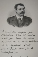 JEAN CRUPPI MINISTRE DU COMMERCE  GRAVURE SUR BOIS  MARIANI 1908 PRINT M287