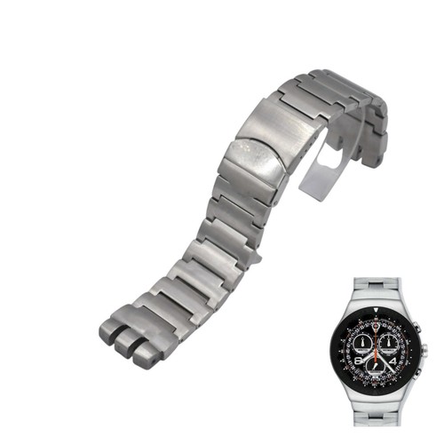 23mm silver color steel watch - silver,