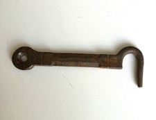 crochet ancien fer forge pour porte armoire etagere meuble volet longueur 9,6 cm