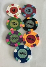 7 Paulson Classic Poker Chips