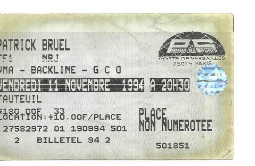 Rare ticket billet de - rare, /