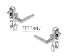 Poignée De Porte En Acier Inoxydable Avec Emplacement Pour Cylindre De Verrou