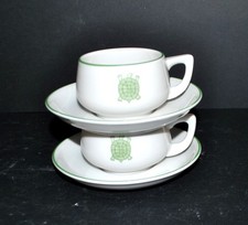 Lot 2 Tasses vintage TORTUE en
