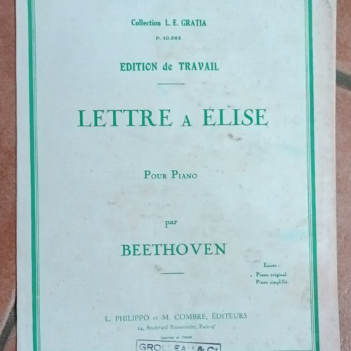 Beethoven lettre elise - à,
