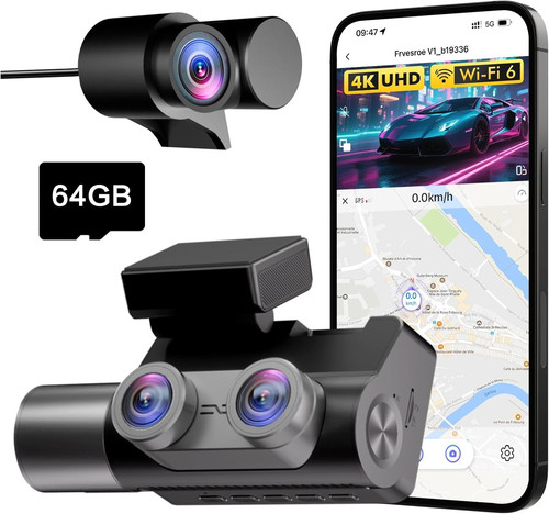 Dashcam voiture canaux 4k - dashcam,