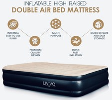 Matelas pneumatique 2 Places "Livivo Home Benross "gonflable à pompe électrique