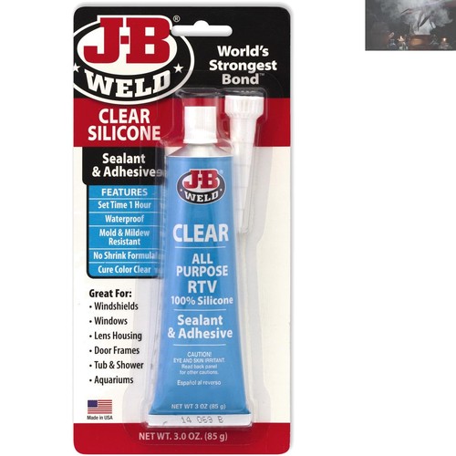 Clear rtv silicone sealant - clear, 3