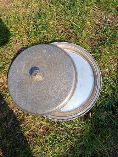 Grand plat argenterie ancien - plat,