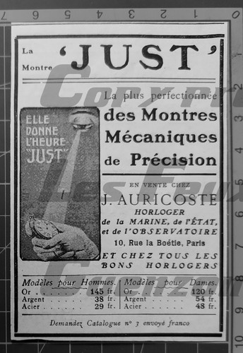 Just montre chez auricoste - montre,